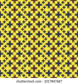 New color seamless pattern with many flower.