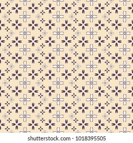 New color seamless pattern with many flower.