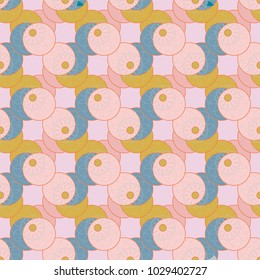 New color seamless pattern with many flower.
