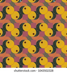 New color seamless pattern with many flower.