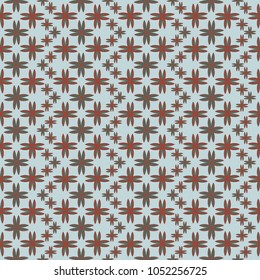 New color seamless pattern with many flower.