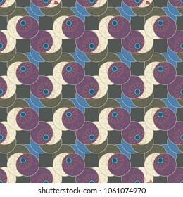 New color seamless pattern with many flower.