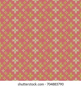 New color seamless pattern with many flower.
