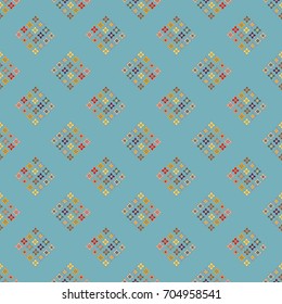 New color seamless pattern with many flower.