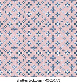New color seamless pattern with many flower.