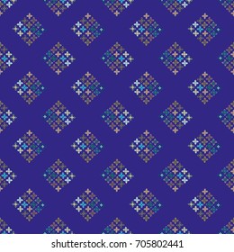 New color seamless pattern with many flower.