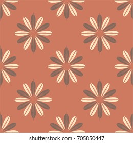 New color seamless pattern with many flower.