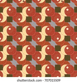 New color seamless pattern with many flower.