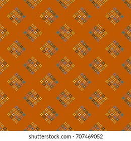 New color seamless pattern with many flower.