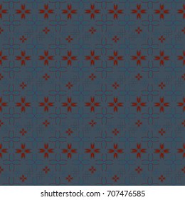 New color seamless pattern with many flower.