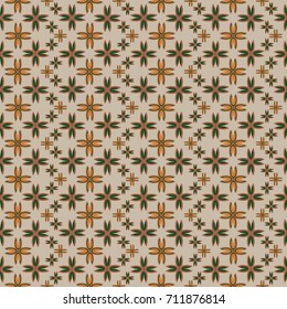 New color seamless pattern with many flower.