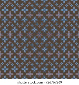 New color seamless pattern with many flower.