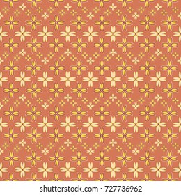 New color seamless pattern with many flower.