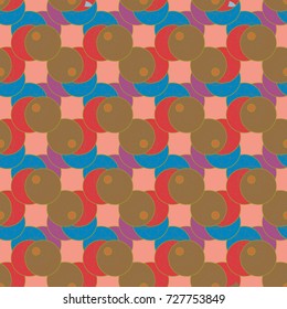 New color seamless pattern with many flower.