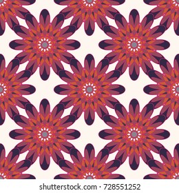 New color seamless pattern with many flower.