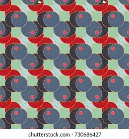 New color seamless pattern with many flower.