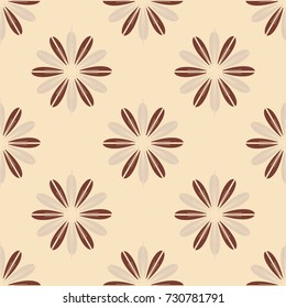 New color seamless pattern with many flower.
