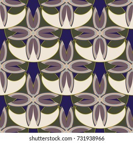 New color seamless pattern with many flower.