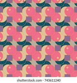 New color seamless pattern with many flower.