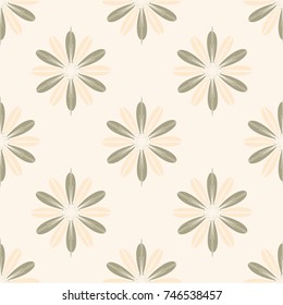 New color seamless pattern with many flower.