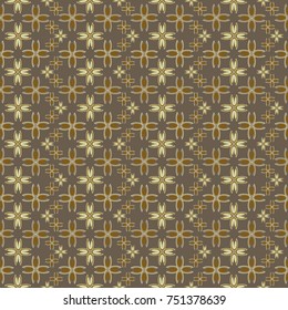 New color seamless pattern with many flower.