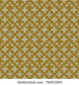 New color seamless pattern with many flower.