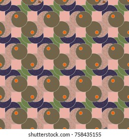 New color seamless pattern with many flower.
