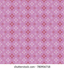New color seamless pattern with many flower.