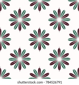 New color seamless pattern with many flower.