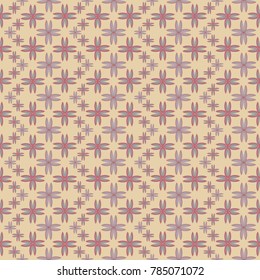 New color seamless pattern with many flower.