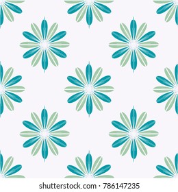 New color seamless pattern with many flower.