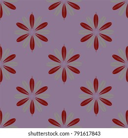 New color seamless pattern with many flower.