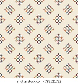 New color seamless pattern with many flower.