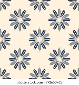 New color seamless pattern with many flower.