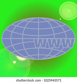 New colorful icon with WWW globe.