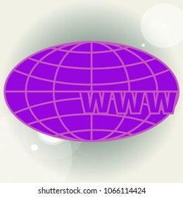 New colorful icon with WWW globe.