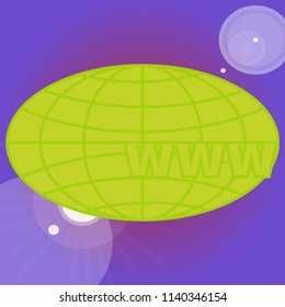 New colorful icon with WWW globe.