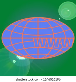 New colorful icon with WWW globe.