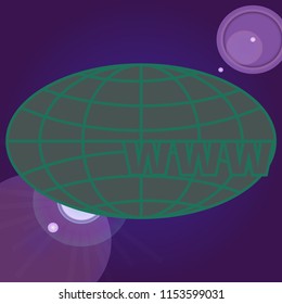 New colorful icon with WWW globe.