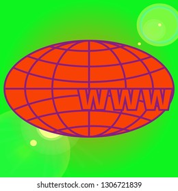 New colorful icon with WWW globe.