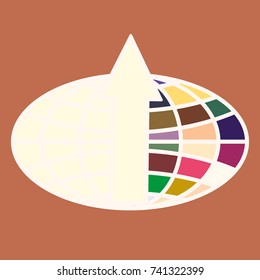 New colorful icon with WWW globe with arrow.