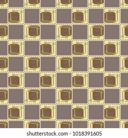 New colorful seamless pattern with doodle heart.