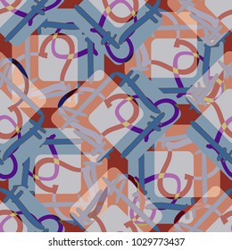 New colorful seamless pattern with doodle heart.