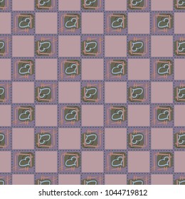 New colorful seamless pattern with doodle heart.