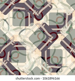New colorful seamless pattern with doodle heart.
