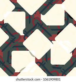 New colorful seamless pattern with doodle heart.