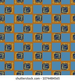 New colorful seamless pattern with doodle heart.