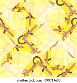 New colorful seamless pattern with doodle heart.
