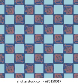 New colorful seamless pattern with doodle heart.