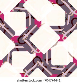 New colorful seamless pattern with doodle heart.